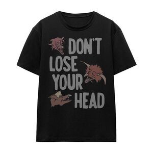 Labyrinth Womens/Ladies Don�'t Lose Your Head T-Shirt / Black